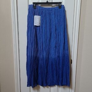 Blue Varigated Women's Crinkle Skirt
